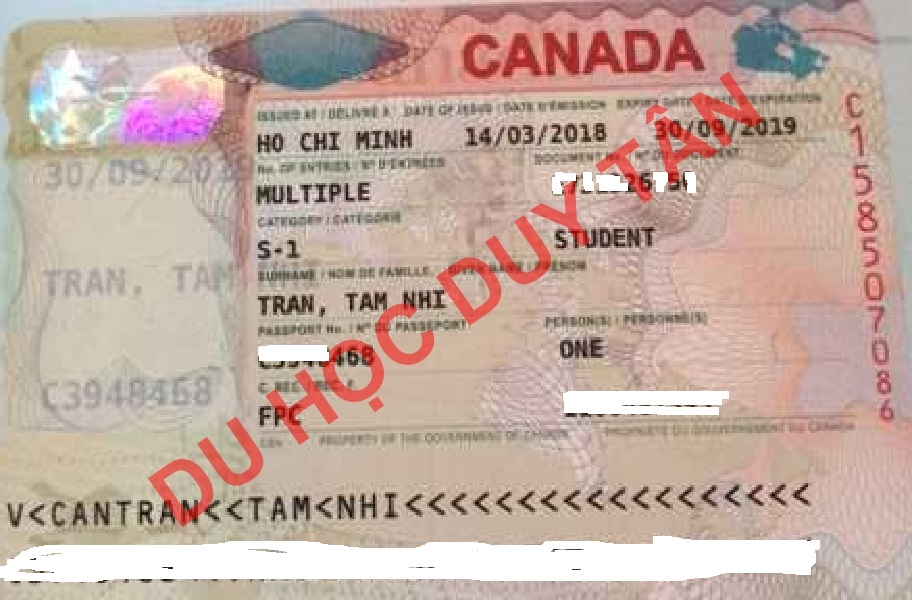 Du học Canada - Chúc mừng Trần Tâm Nhi đã có visa du học Trung học Canada